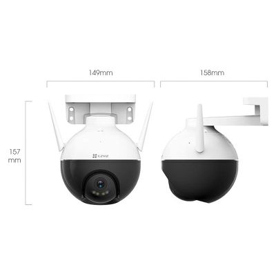 Camera Wi-fi EZVIZ C8W 4MP Ngoài Trời, Quay Quét 360 Độ, Đàm Thoại 2 Chiều, Ghi Hình Màu Ban Đêm