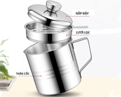 Ca Lọc Dầu Ăn Inox 304 Có Lưới