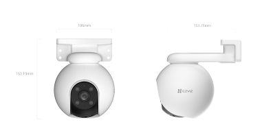 Camera Wi-fi EZVIZ H8 2K 3MP Ngoài Trời, Quay Quét 360 Độ, Đàm Thoại 2 Chiều, Ghi Hình Màu Ban Đêm