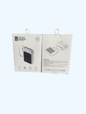 Pin Sạc Dự Phòng Năng Lượng Mặt Trời Linrui LR001 Dung Lượng 10000mAh Tích Hợp Cáp Sạc Và Đèn LED